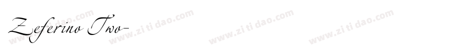 Zeferino Two字体转换